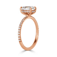 1.85ct Old Mine Cut Diamond Engagement Ring