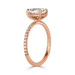1.85ct Old Mine Cut Diamond Engagement Ring