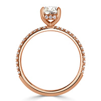 1.85ct Old Mine Cut Diamond Engagement Ring