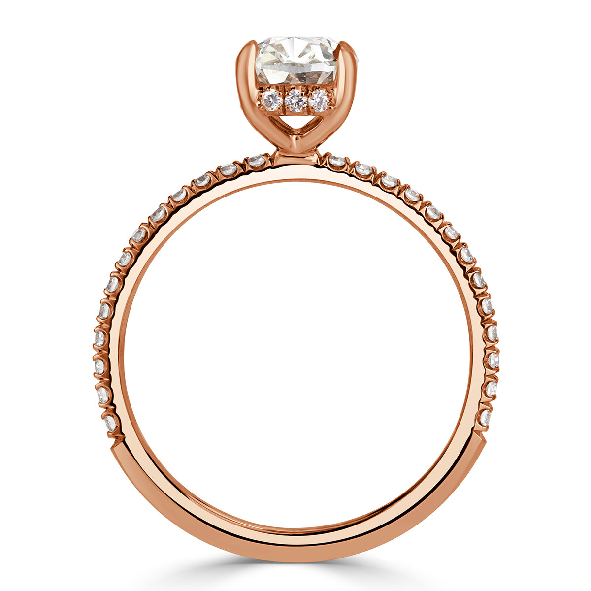 1.85ct Old Mine Cut Diamond Engagement Ring