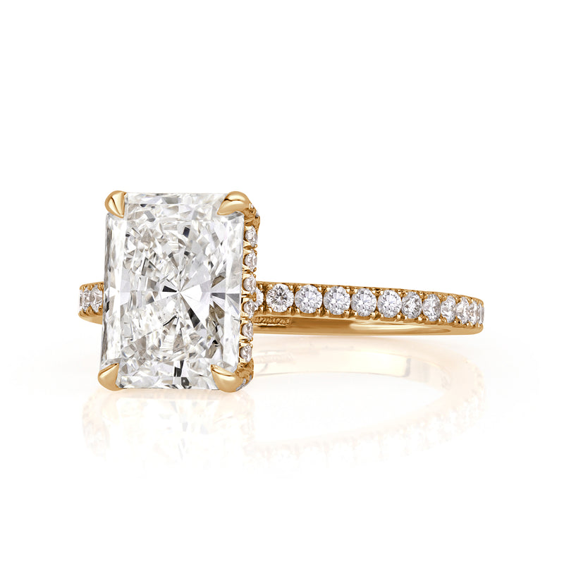 2.99ct Radiant Cut Diamond Engagement Ring
