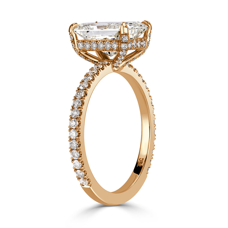 2.99ct Radiant Cut Diamond Engagement Ring