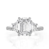 3.80ct Emerald Cut Diamond Engagement Ring