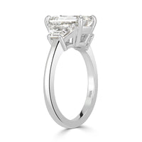 3.80ct Emerald Cut Diamond Engagement Ring