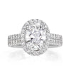 2.96ct Oval Cut Diamond Engagement Ring