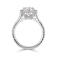 2.96ct Oval Cut Diamond Engagement Ring