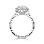 2.96ct Oval Cut Diamond Engagement Ring