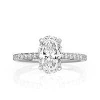 2.13ct Oval Cut Diamond Engagement Ring