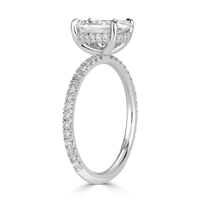 2.13ct Oval Cut Diamond Engagement Ring