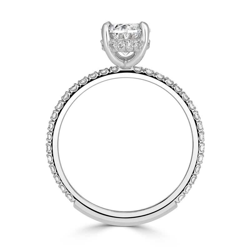 2.13ct Oval Cut Diamond Engagement Ring