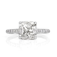2.11ct Cushion Cut Diamond Engagement Ring