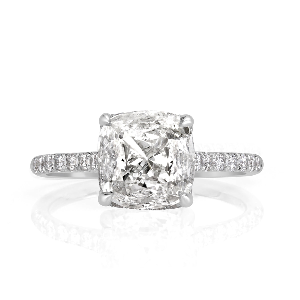 2.11ct Cushion Cut Diamond Engagement Ring