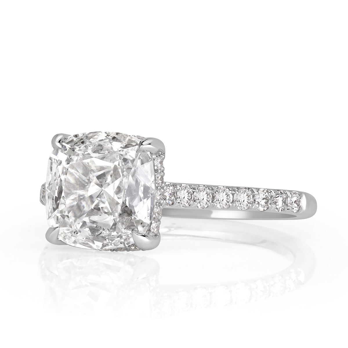 2.11ct Cushion Cut Diamond Engagement Ring