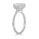 2.11ct Cushion Cut Diamond Engagement Ring
