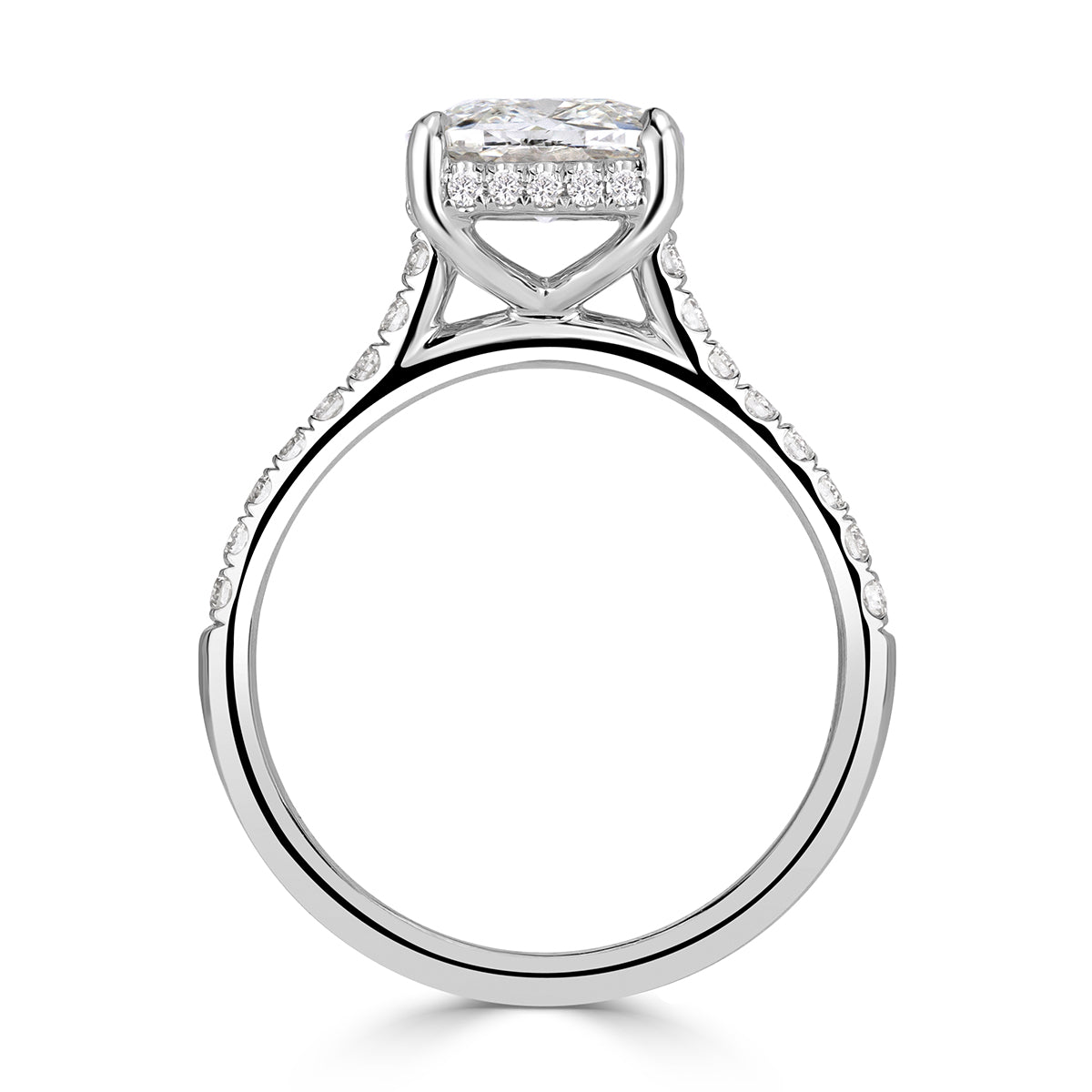 2.11ct Cushion Cut Diamond Engagement Ring