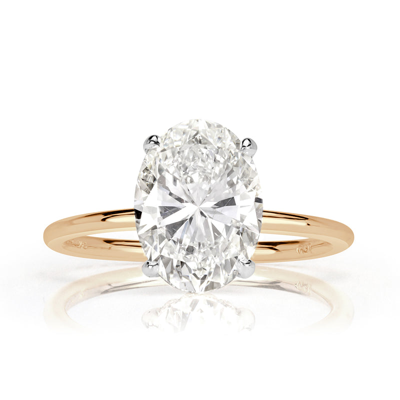 2.82ct Oval Cut Diamond Engagement Ring
