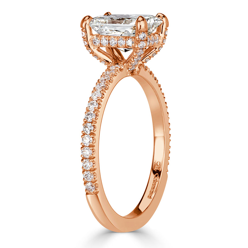 2.15ct Radiant Cut Diamond Engagement Ring