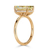 3.71ct Fancy Light Yellow Radiant Cut Diamond Engagement Ring