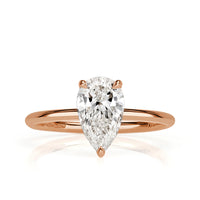 1.39ct Pear Shaped Diamond Engagement Ring