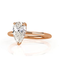 1.39ct Pear Shaped Diamond Engagement Ring
