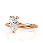 1.39ct Pear Shaped Diamond Engagement Ring