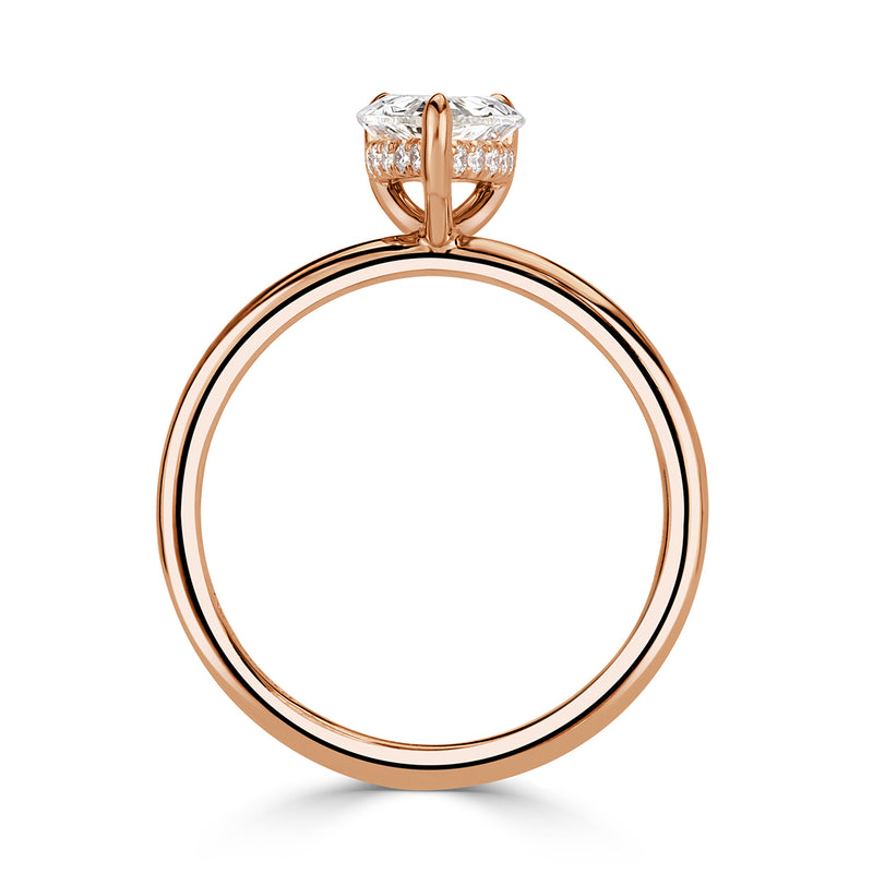 1.39ct Pear Shaped Diamond Engagement Ring