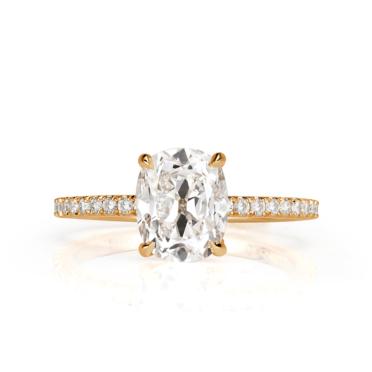 2.38ct Old Mine Cut Diamond Engagement Ring