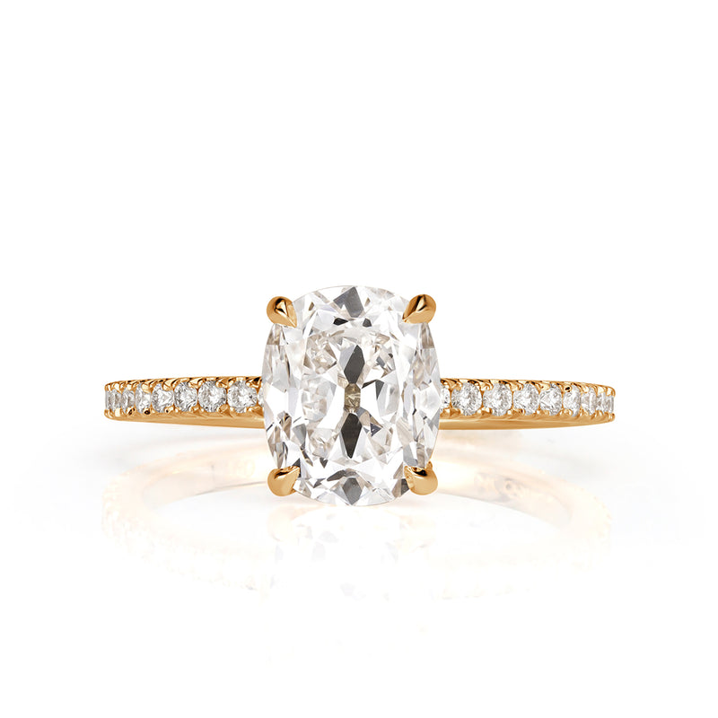 2.38ct Old Mine Cut Diamond Engagement Ring