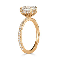 2.39ct Old Mine Cut Diamond Engagement Ring