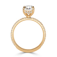 2.39ct Old Mine Cut Diamond Engagement Ring