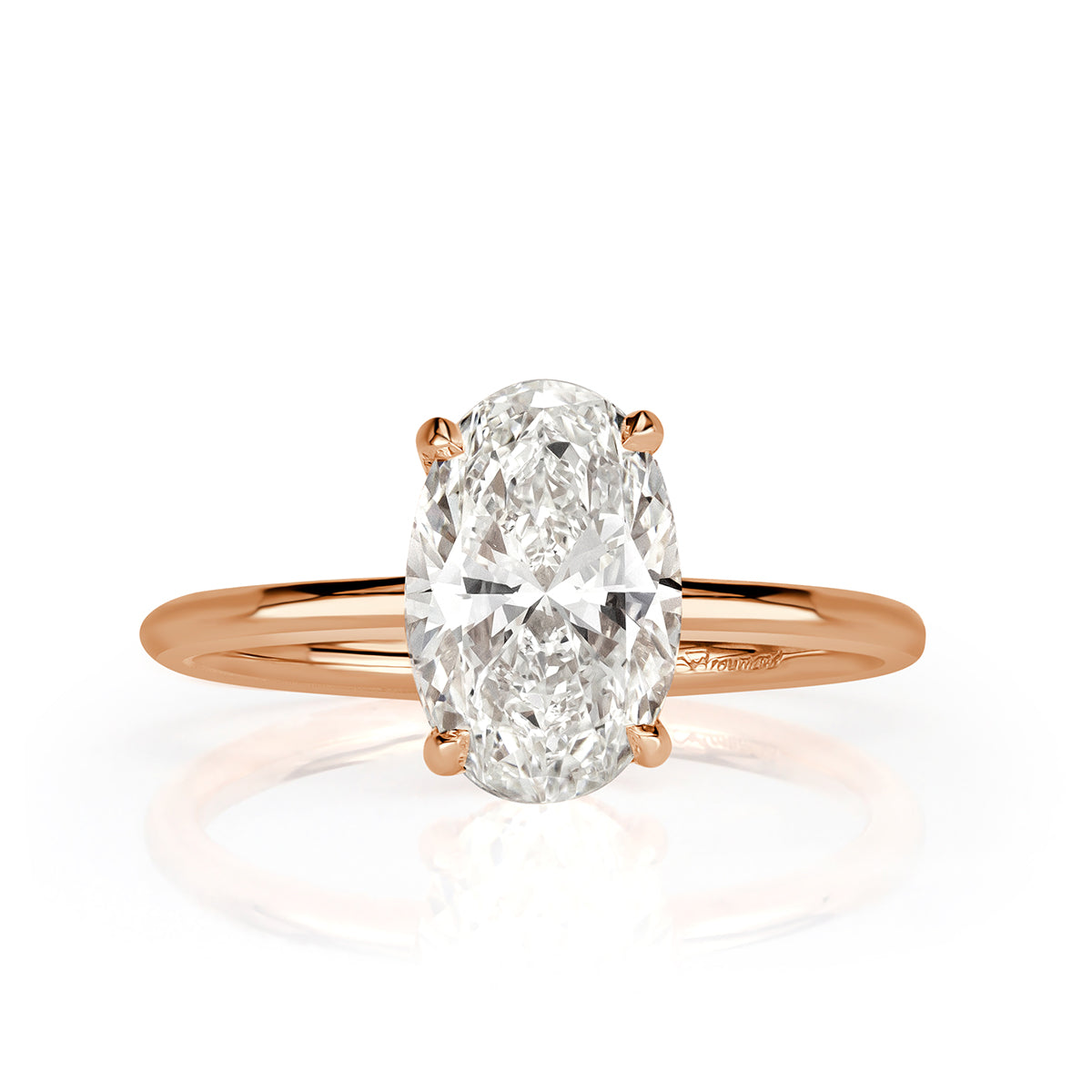 2.09ct Oval Cut Diamond Engagement Ring