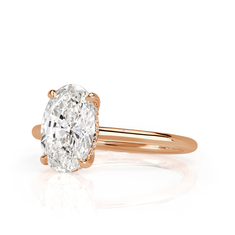 2.09ct Oval Cut Diamond Engagement Ring