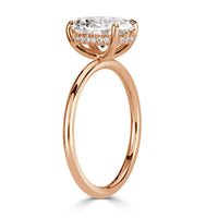 2.09ct Oval Cut Diamond Engagement Ring