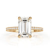 3.47ct Emerald Cut Diamond Engagement Ring