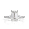 2.85ct Emerald Cut Diamond Engagement Ring