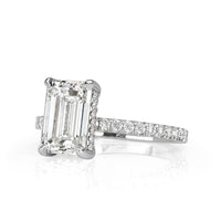 2.85ct Emerald Cut Diamond Engagement Ring