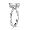 2.85ct Emerald Cut Diamond Engagement Ring