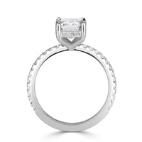 2.85ct Emerald Cut Diamond Engagement Ring