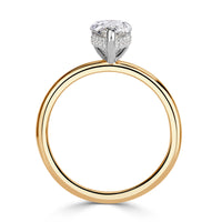 1.27ct Pear Shaped Diamond Engagement Ring