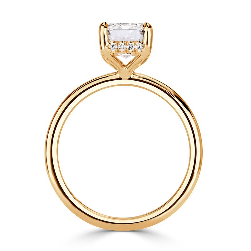 2.60ct Emerald Cut Diamond Engagement Ring