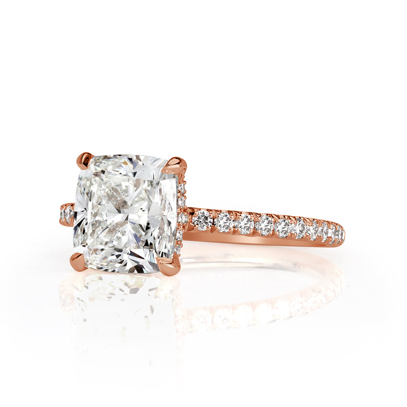 3.37ct Cushion Cut Diamond Engagement Ring