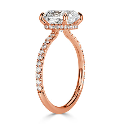 3.37ct Cushion Cut Diamond Engagement Ring