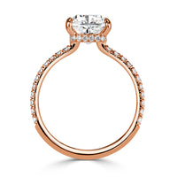 3.37ct Cushion Cut Diamond Engagement Ring