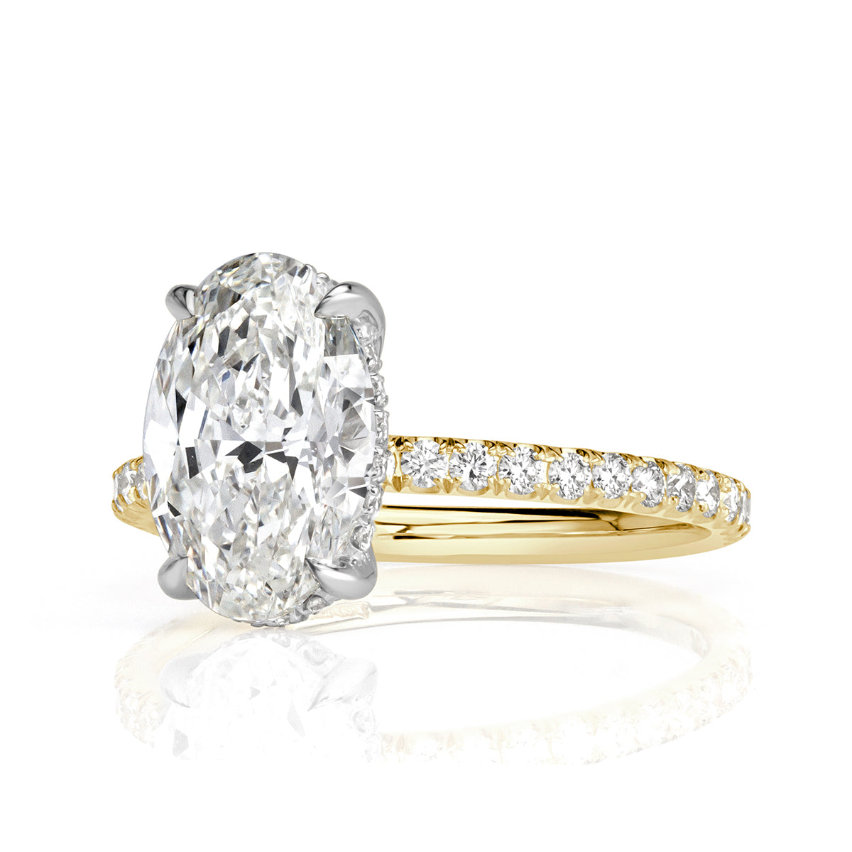 3.06ct Oval Cut Diamond Engagement Ring