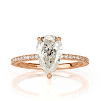 1.97ct Pear Shaped Diamond Engagement Ring