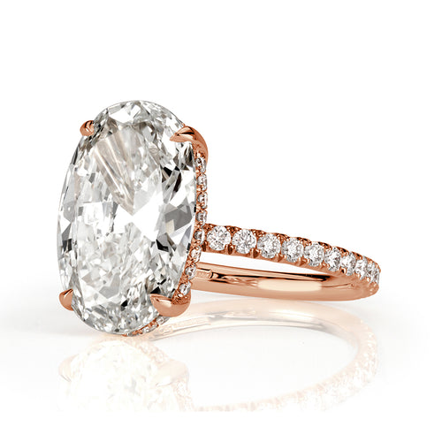 4.48ct Oval Cut Diamond Engagement Ring