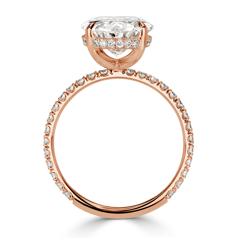 4.48ct Oval Cut Diamond Engagement Ring