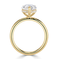 3.85ct Pear Shaped Diamond Engagement Ring