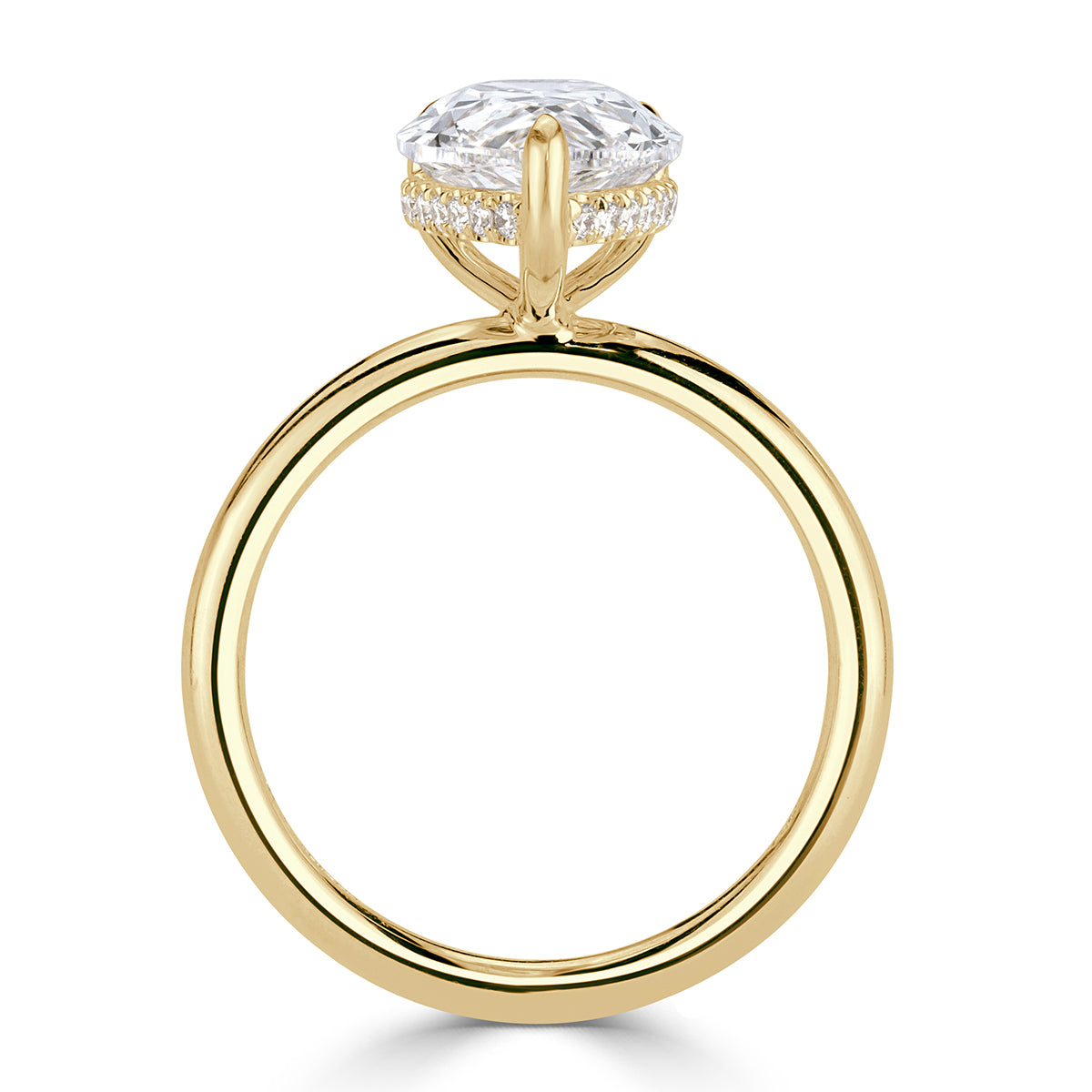 3.85ct Pear Shaped Diamond Engagement Ring