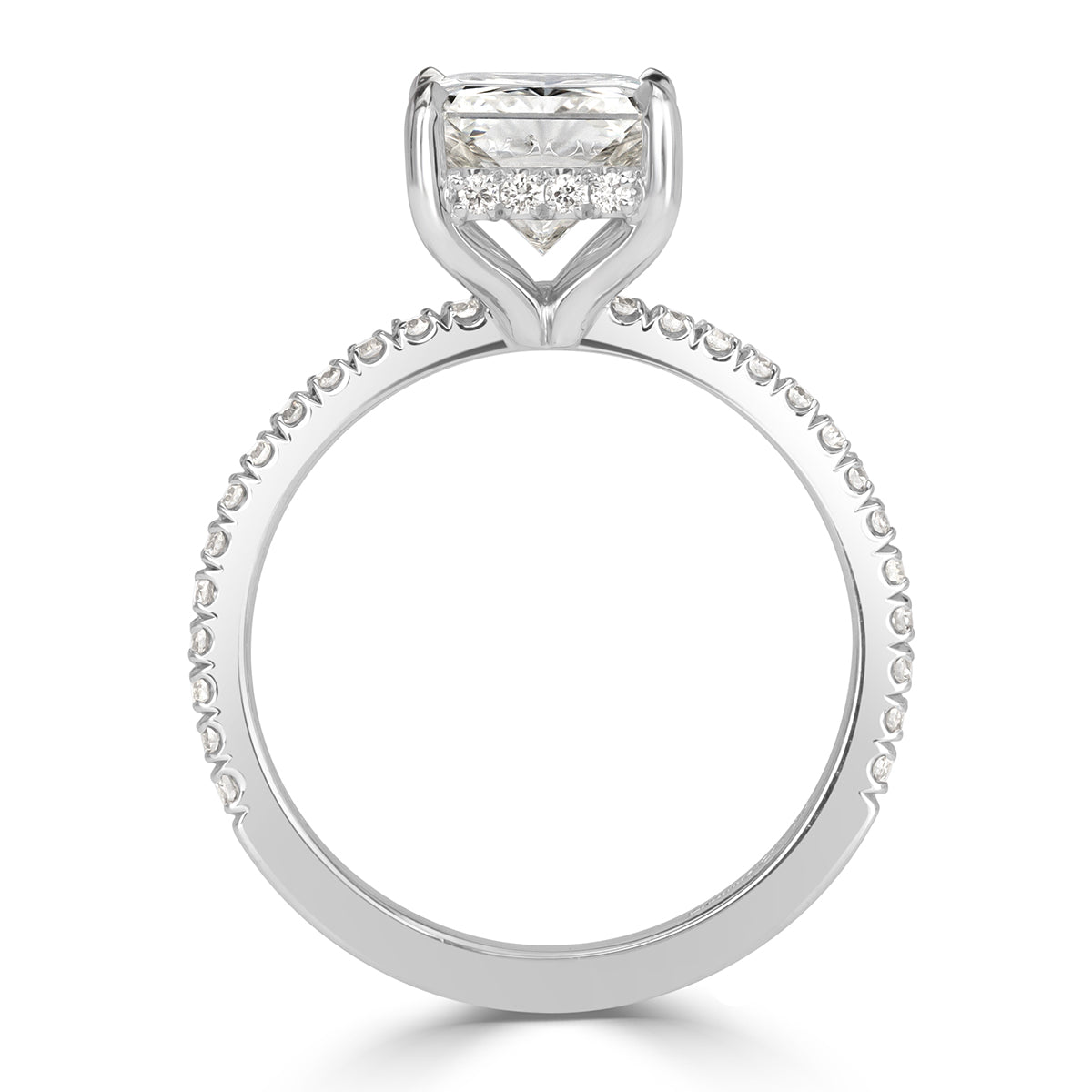 2.87ct Radiant Cut Diamond Engagement Ring